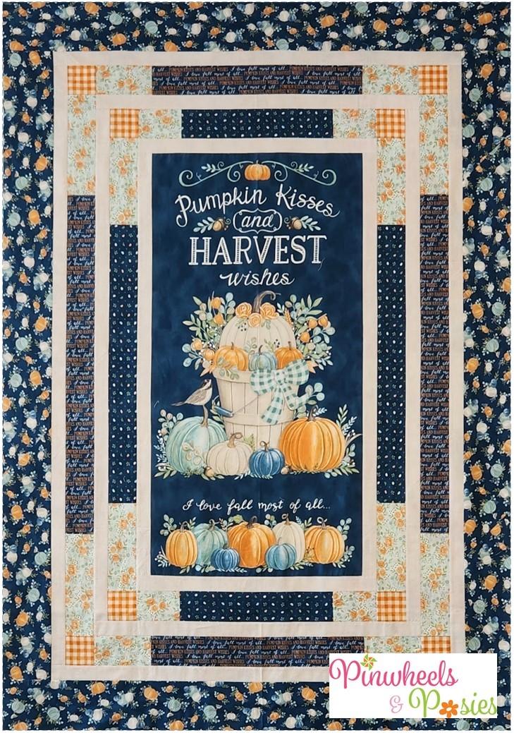 Charming Panel Quilt Kit - Harvest Wishes